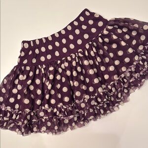 Children's Place Purple Polka Dot Tulle Skirt